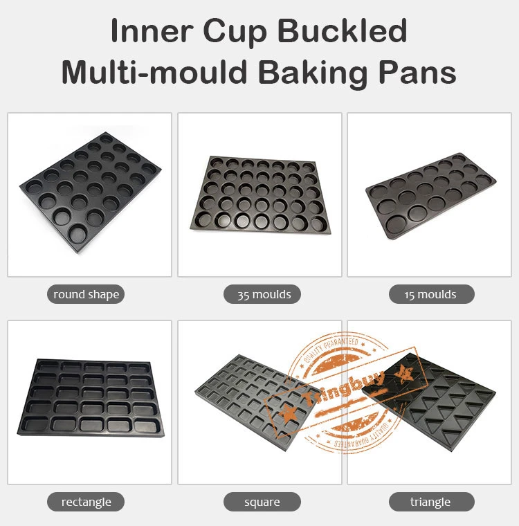 Factory Price Bakery Equipment Custom Best Mini Muffin Baking Tin Cake Tin with Silicone Coated